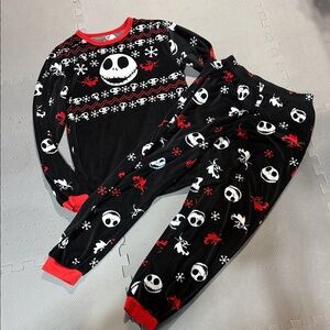Disney Black and Red Nightmare Before Christmas Pajama Set